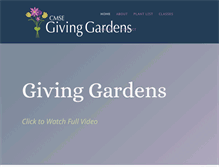 Tablet Screenshot of cmsegivinggardens.com